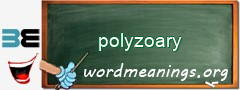 WordMeaning blackboard for polyzoary